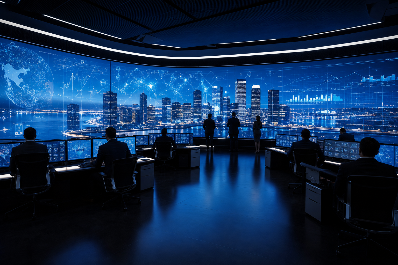 Command center video wall scenario